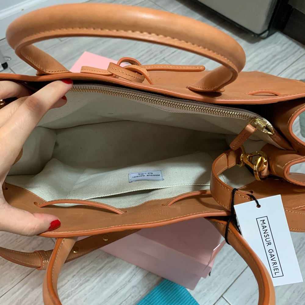Mansur Gavriel Sun Bag in Large Calfskin - Picture 7 of 9